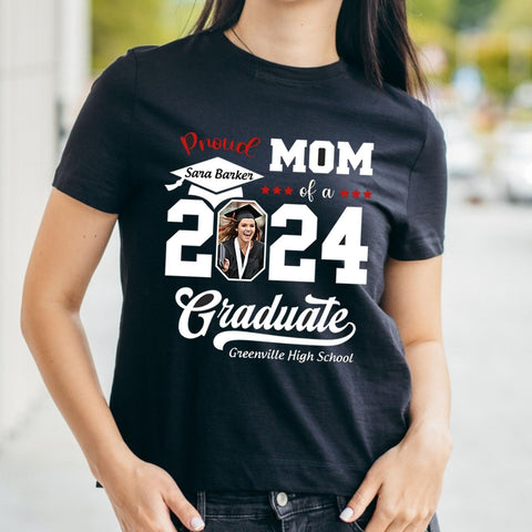 Personalized Graduation 2024 Shirt Proud Family of A Class of 2024 Graduate Class of 2024 Senior Class of 2024 Class of 2024