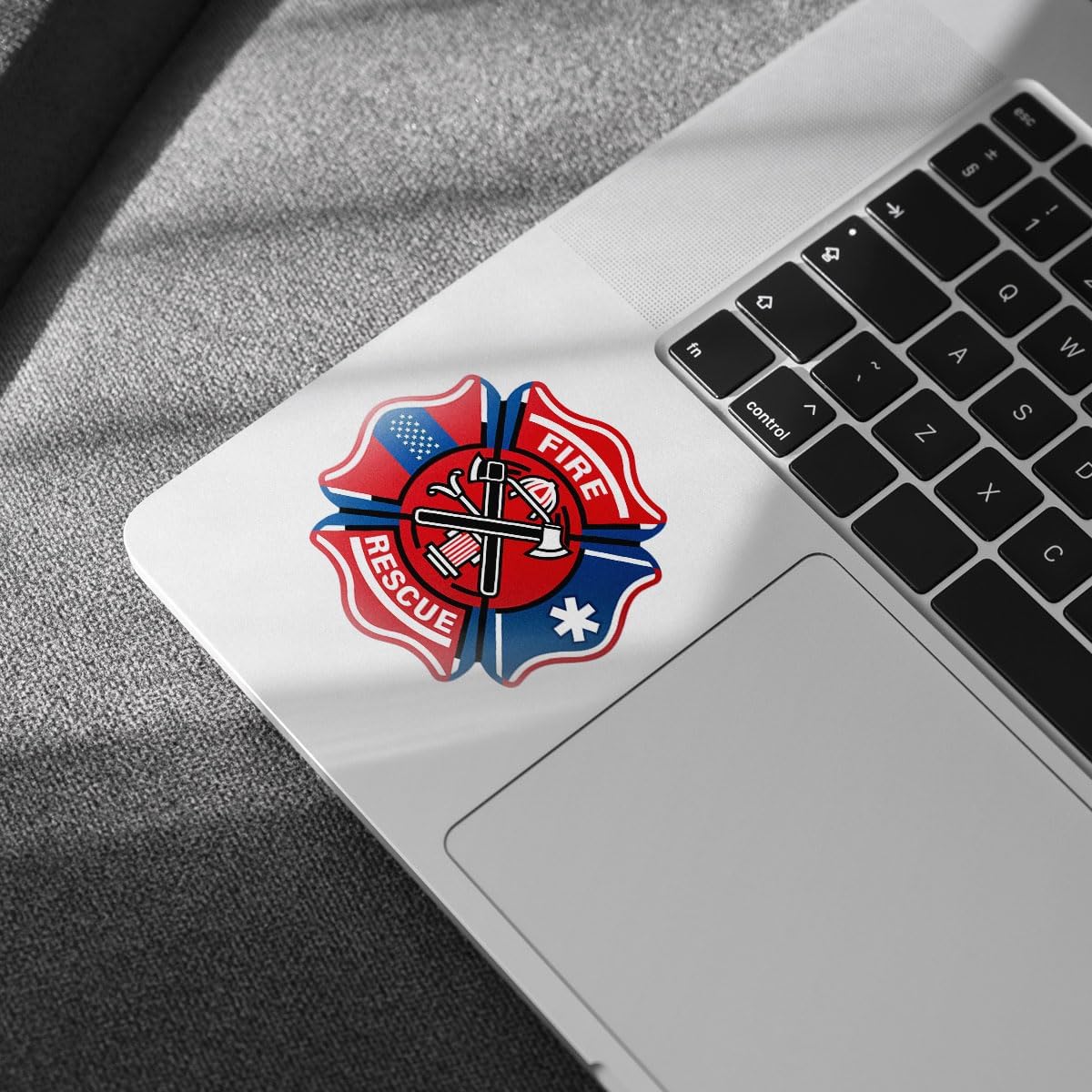 (3Pcs) Firefighter Decal Sticker, 911 Firefighter Sticker, Fire Helmet Stickers, Fire Deparment Logo Sticker Fireman Emergency Services - Stickers for Laptop Water Bottle Phone Car Helmet 3" (FF 1)