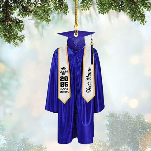 Personalized Graduation Ornaments Class of 2024 Graduation Gown Ornament Gifts Graduation Ornaments Class of 2025 College Graduation Ornaments Class of 2024 Graduate Ornament Tree Hanging Decor (G6)