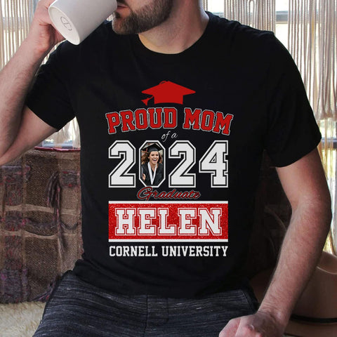 Personalized Graduation 2024 Shirt Proud Family of A Class of 2024 Graduate Class of 2024 Senior Class of 2024 Class of 2024