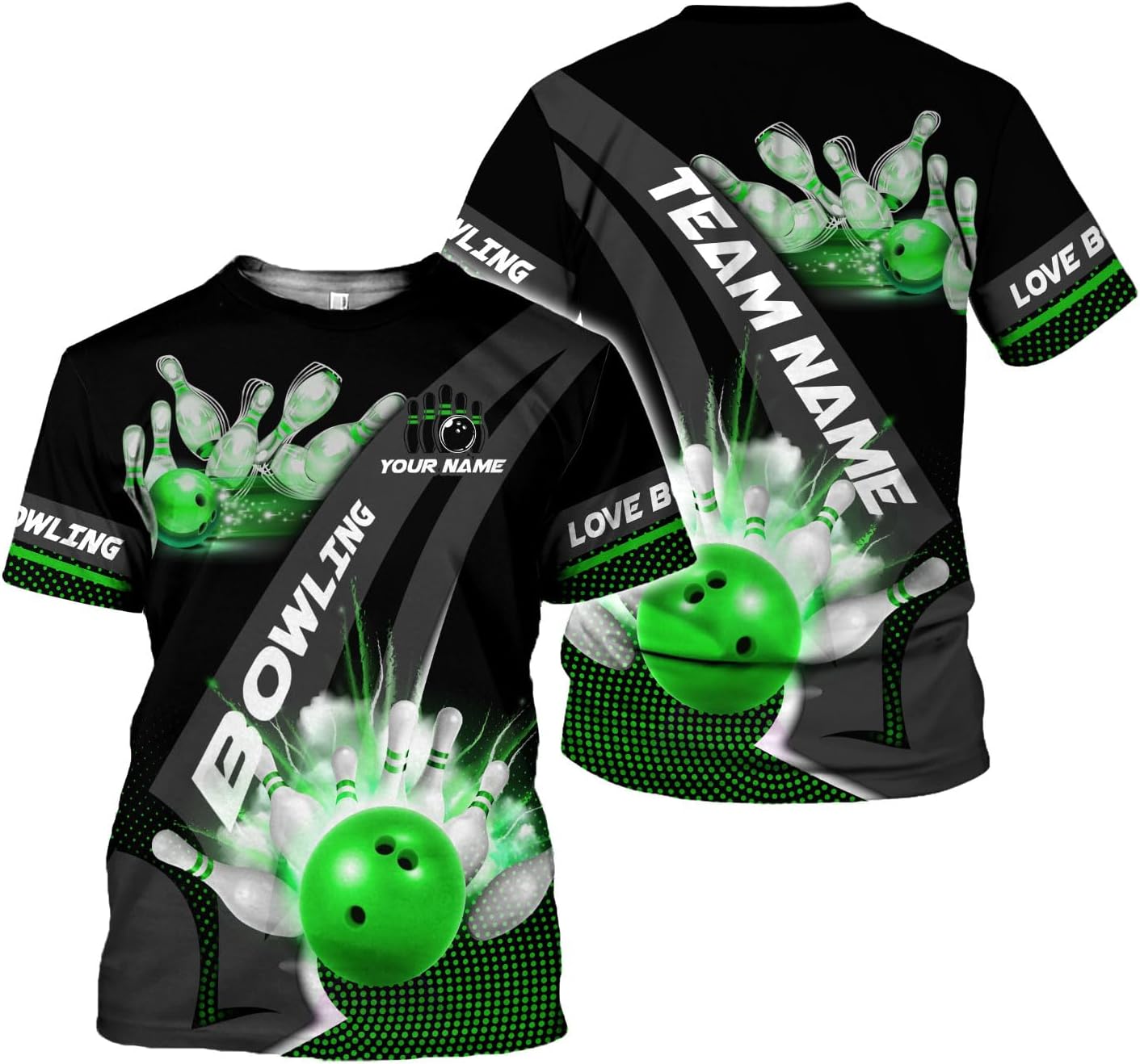 Rivelus Custom 3D Bowling Shirts Personalized for Men and Women - Unique Team Shirt & Gifts for Bowling Lovers