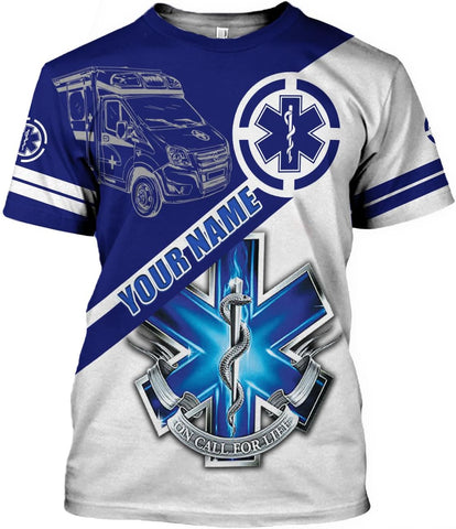 Leeprints Personalized EMT Hoodie EMS Sweatshirt Custom EMS Zip Hoodie Paramedic Uniform Emergency Medical Technician Shirts