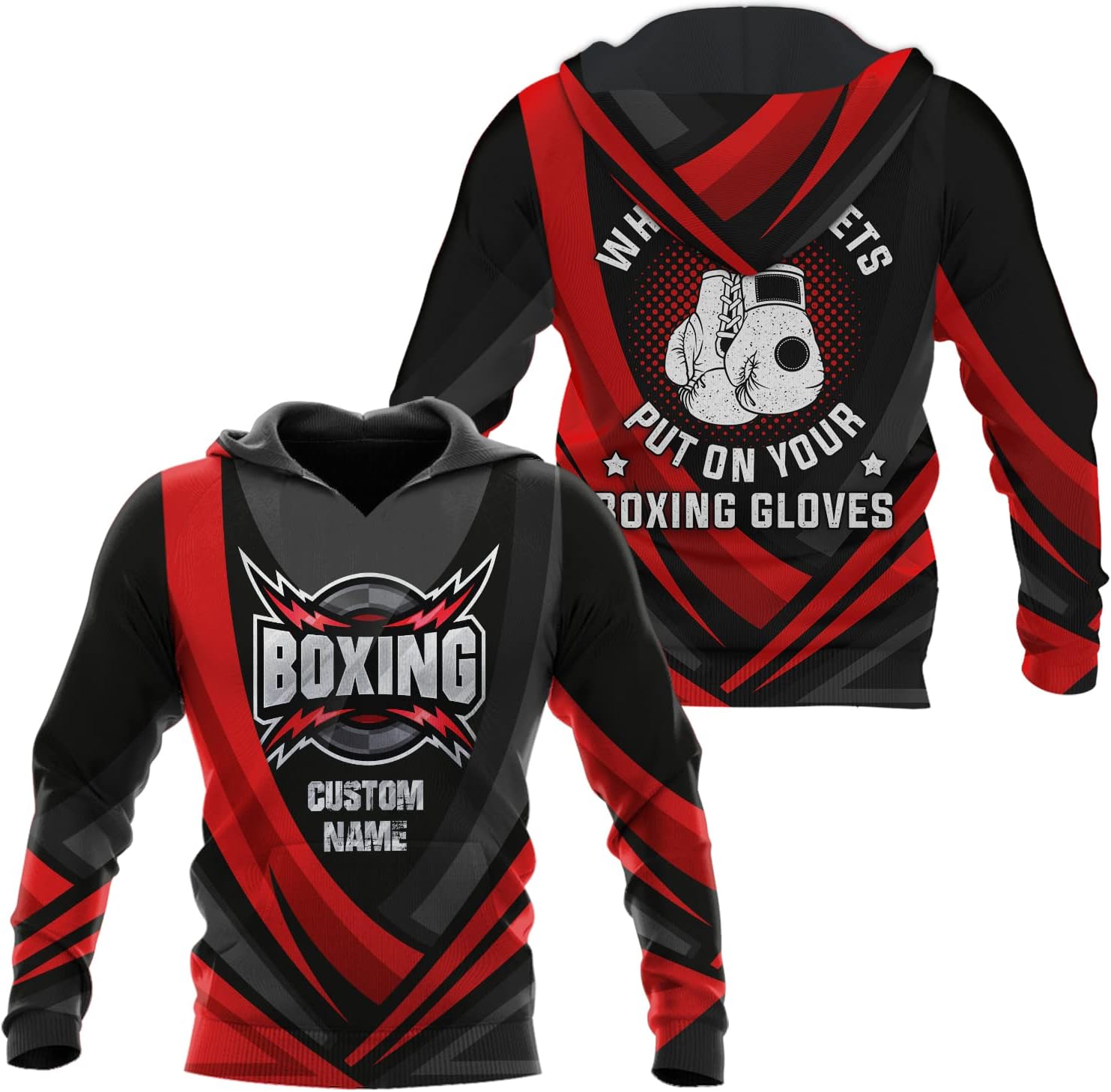 Personalized Boxing 3D Shirt, Gift Boxer T-Shirt, Boxing Tshirt, Sweatshirt, Hoodie for Men and Women Shirt for Boxing Lovers