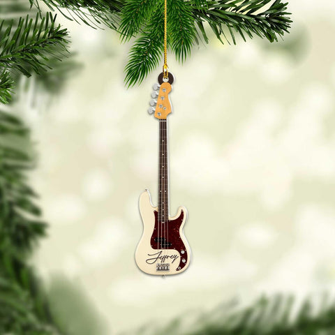Personalized Guitar Ornament, Electric Guitar Ornament, Guitar Christmas Ornaments 2024, Acoustic Guitar Christmas Ornament, Guitar Christmas Ornaments Guitarist Gift Musical Instruments Xmas (G14)