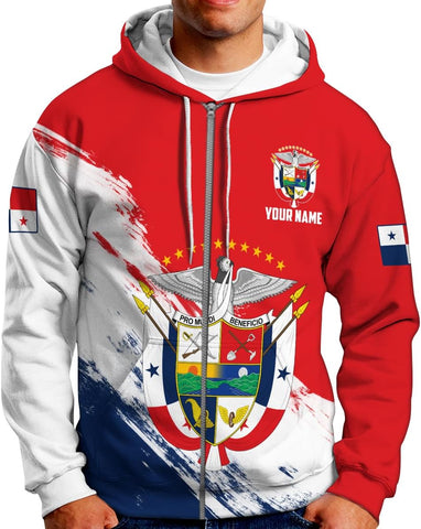 Custom Panama Shirts for Men 3D Panama Coat of Arms Shirts Panamanian Flag Pride Shirts Panama Hombres Camisa Men Women