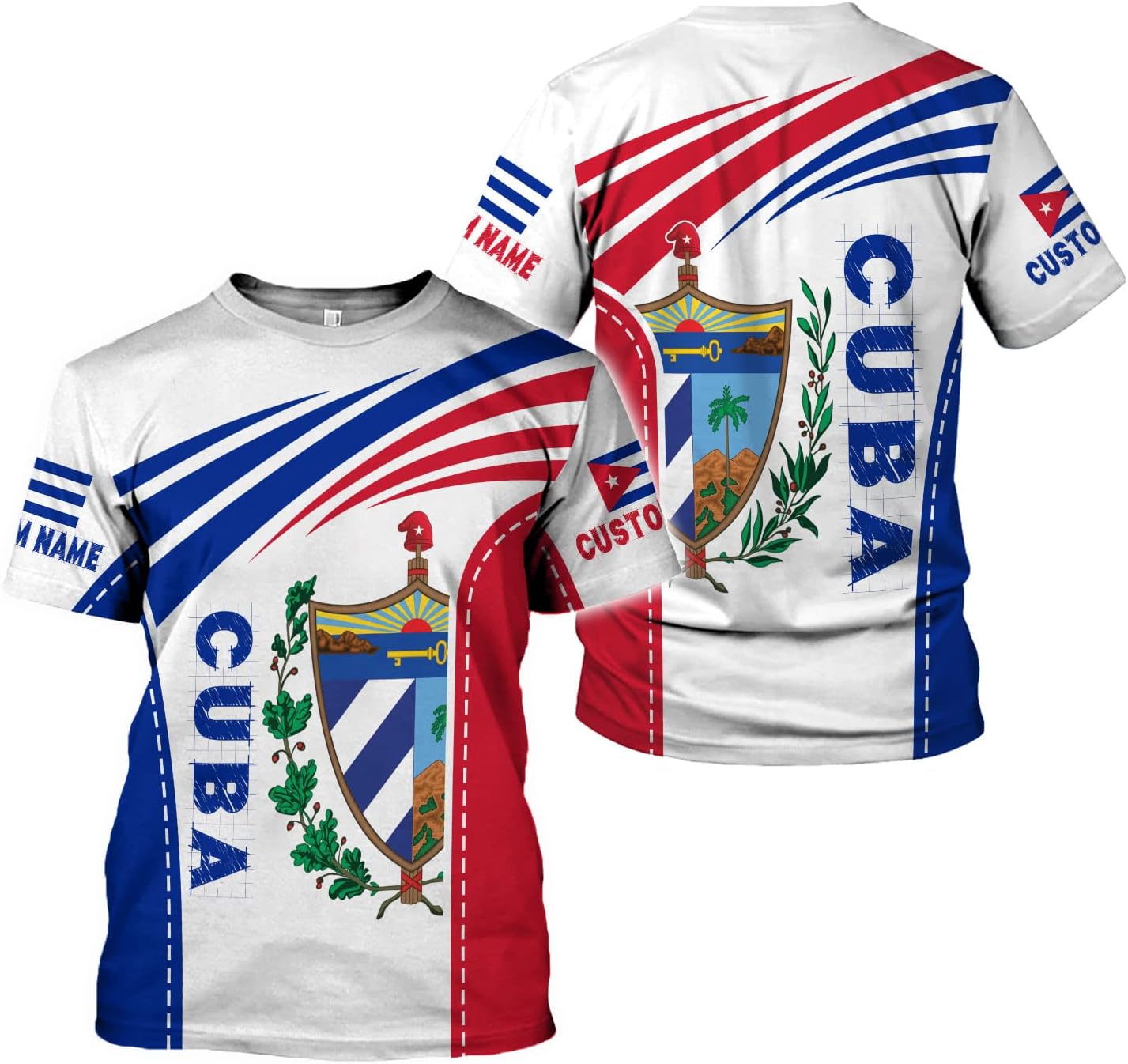 Personalized Cuba Shirts for Men, Custom Cuba Flag Cubana Cuban Shirt for Men and Women, Cubanita Pride