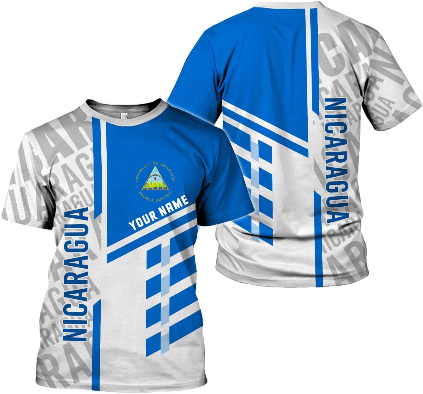 Personalized Nicaragua Shirt Custom Nicaragua Flag Lion Shirt for Men & Women Nicaraguan Camisas T-Shirt, Nicaragua Tshirt