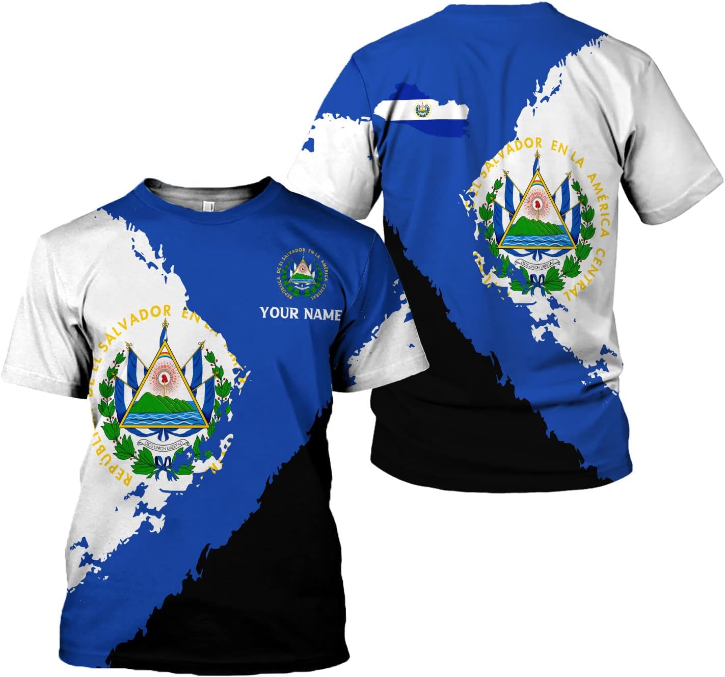 AOVL Custom El Salvador 3D Shirt for Men Camiseta De El Salvador Flag Shirt Salvadorans Pride Jersey El Salvadoreña Tshirt