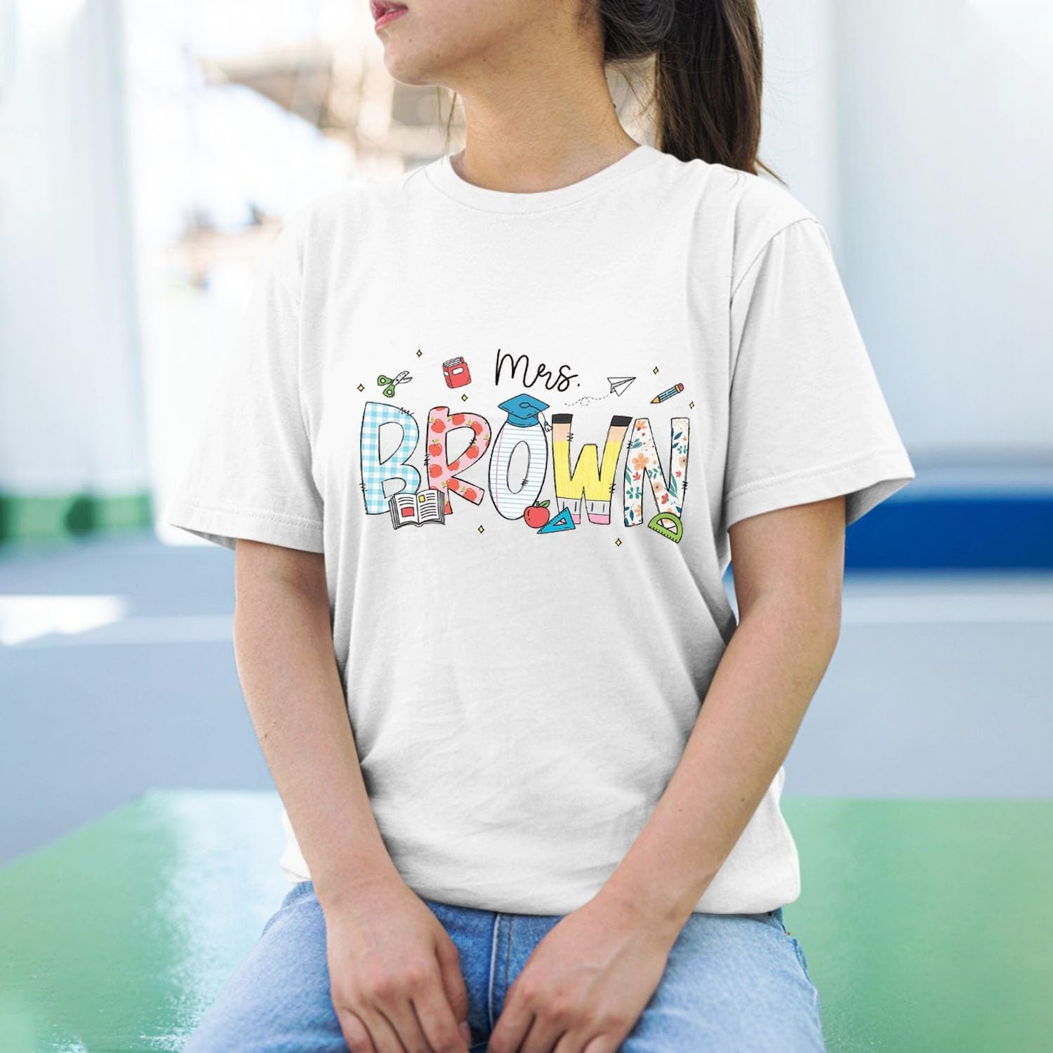 Personalized Teacher Shirt, Teacher Name Shirt, Custom Grade Kindergarten Teacher, Preschool Teacher Shirts Teacher Gift