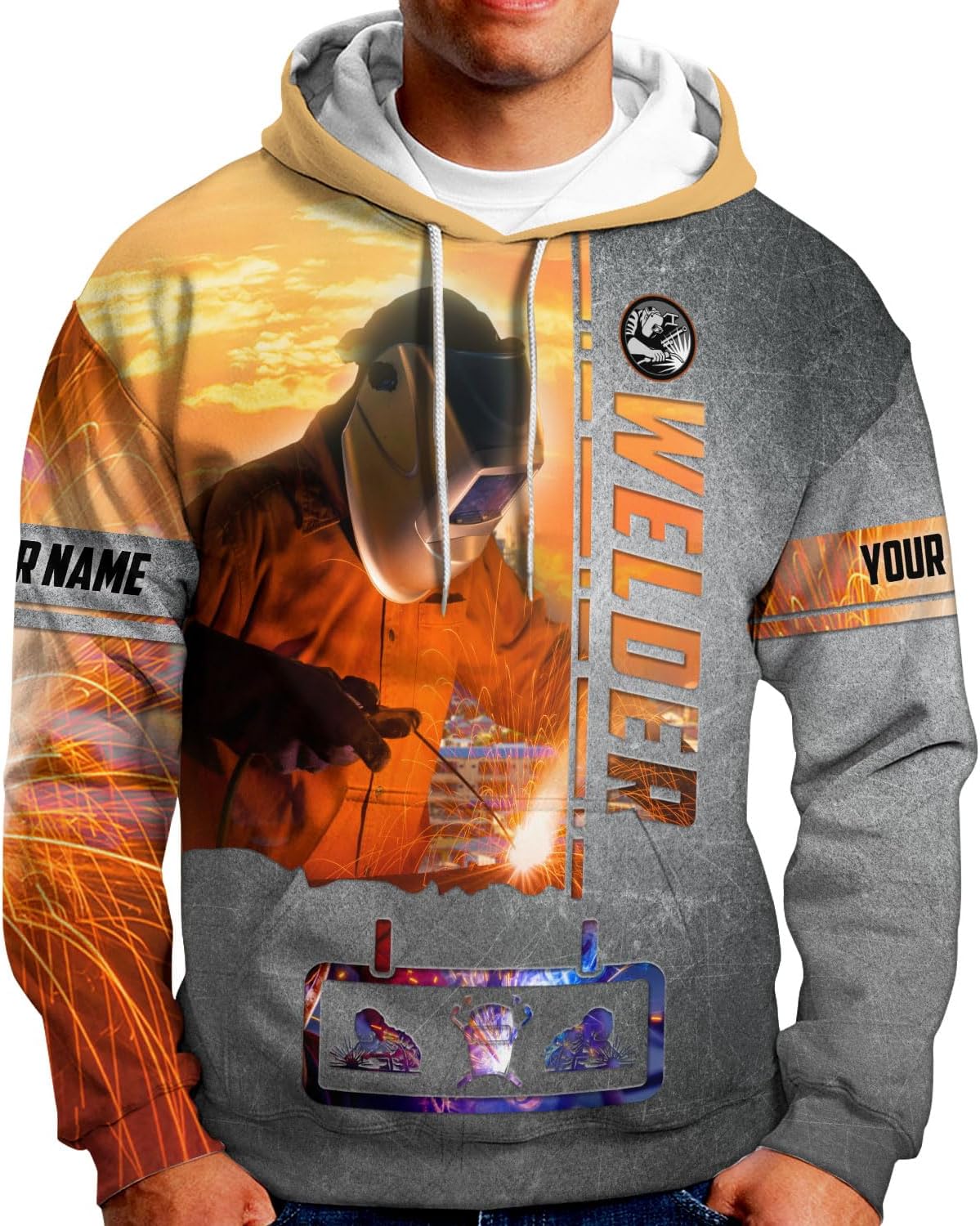 Mostprints Personalized Name Welding Shirt 3D, Custom Welding Shirts Gift, Welding Shirts, Welder Shirt for Men and Women