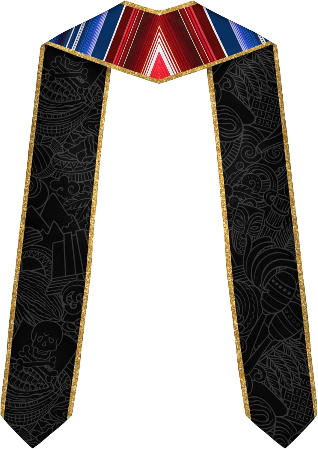 Pretyprints Custom Dominican Sash Graduation, Dominicans Flag Graduation Sash 2025, Dominican Republic Graduation Stole