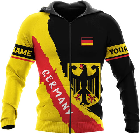 Mostprints Personalized Name Germany Shirt 3D, Custom German Shirt gift for Men and Women, German Flag Shirt Gift S-5XL