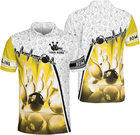 Custom Bowling Shirts, Personalized Name Bowling Shirts Unisex, Bowling Jerseys for Men & Women, Team Bowling Shirt Gift