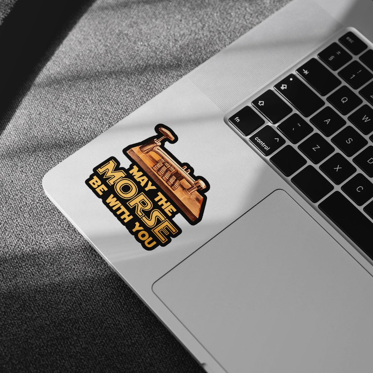 3 Pcs May The Morse Be with You Sticker Morse Code Sticker Amateur Radio Gifts for Ham Radio Operators Amateur Ham Radio Crib Decal Gift Stickers for Laptop Bottle Phone Car Helmet Sticker 3"x3"