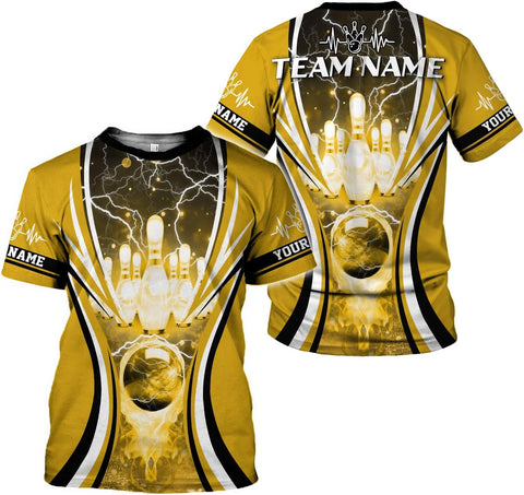 Rivelus Personalized Name Bowling Shirts for Men and Women 3D, Bowling Shirts for Team Bowling, Bowling Shirts Gift 4