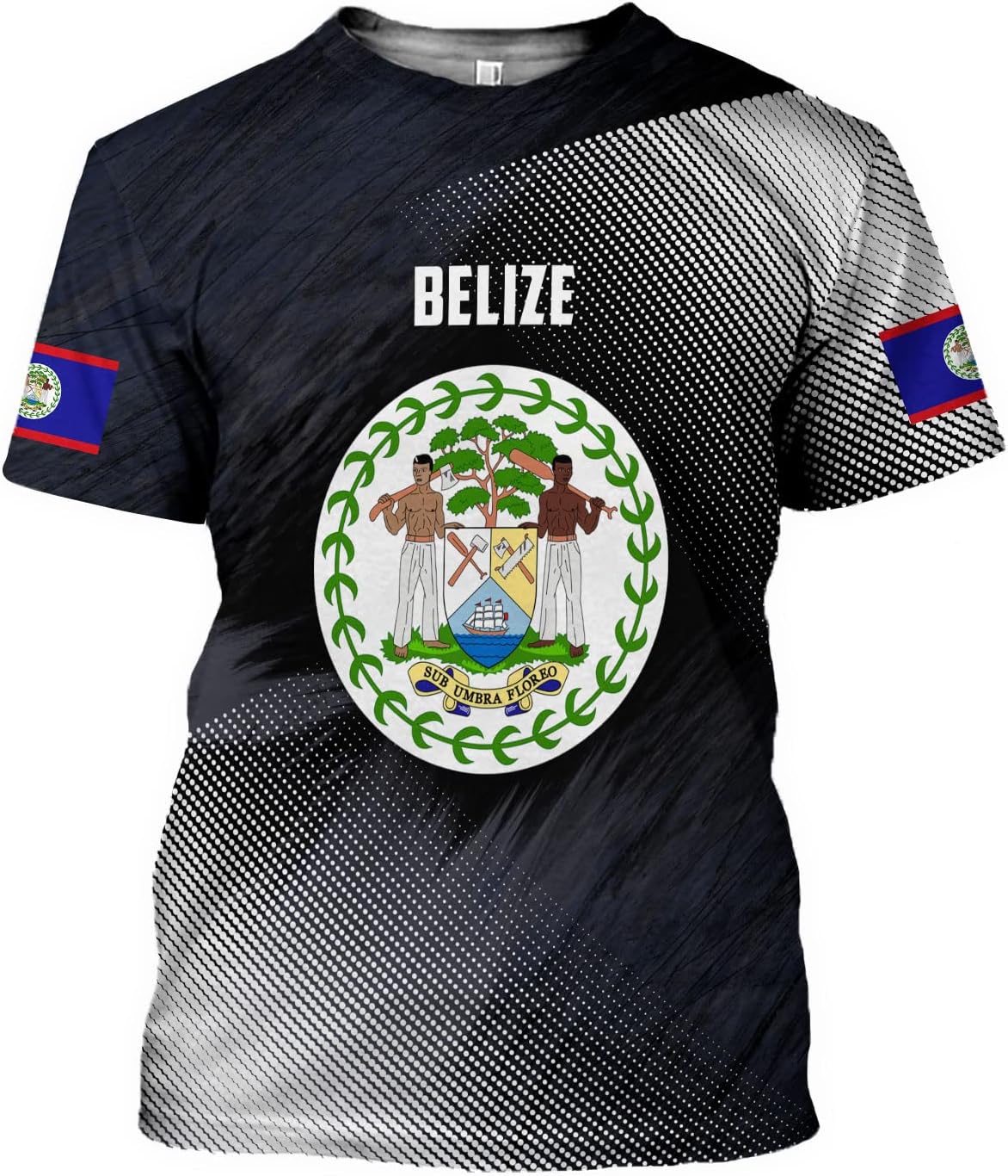 Personalized Belize Shirt Custom Belize Flag Belize Map Shirt for Men and Women, Belize Pride T-Shirt, Belize Tshirt Belize (Style 2)