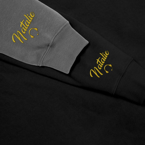 Leeprints Personalized Embroidered Dispatcher 911 Sweatshirt, Pulse Dispatch Embroider Hoodie, Thin Gold Line 911