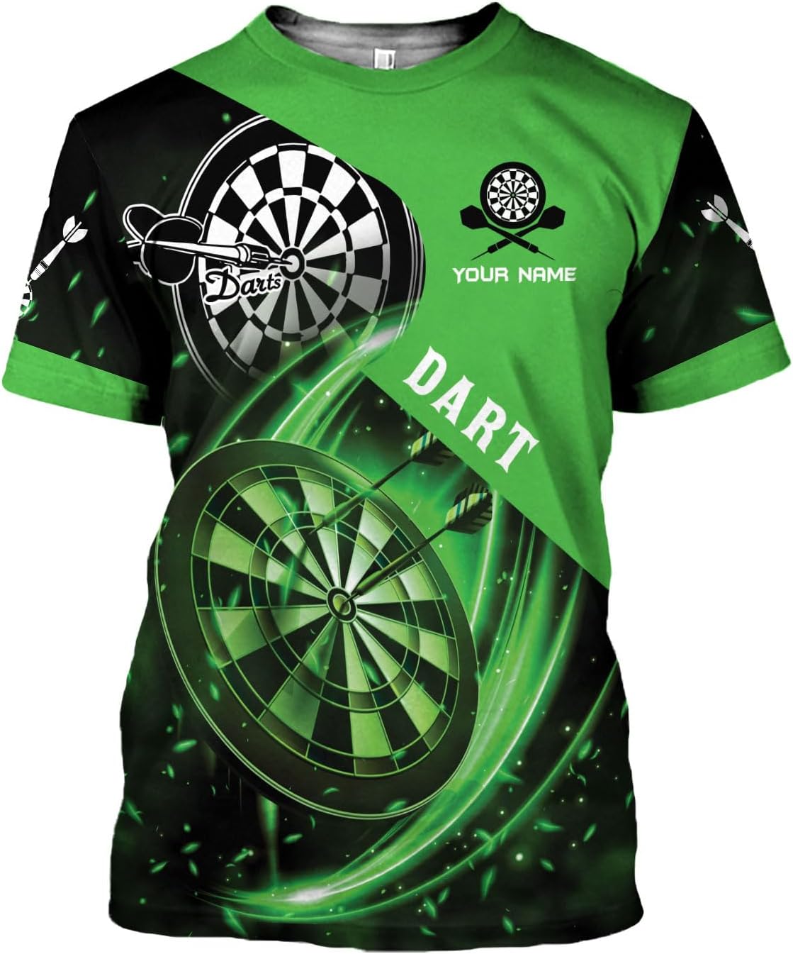 Pretyprints Personalized Dart Shirts Men Women 3D Polo Custom Name Team Jersey Funny Dartboard Shirt S-5XL Gifts