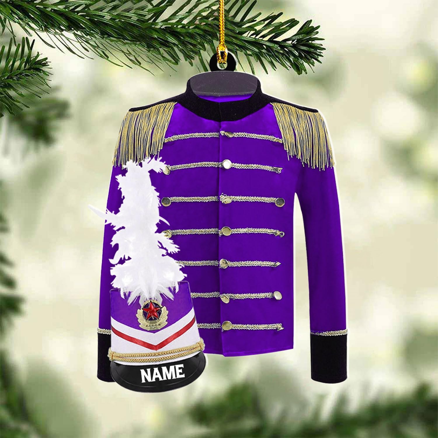 AOVL Custom Marching Band Ornament Music Ornament Marching Band Teacher Gifts Music Marching Band Gifts Band Director Gifts Music Ornament Marching Band Teacher Gifts Music (MB6)