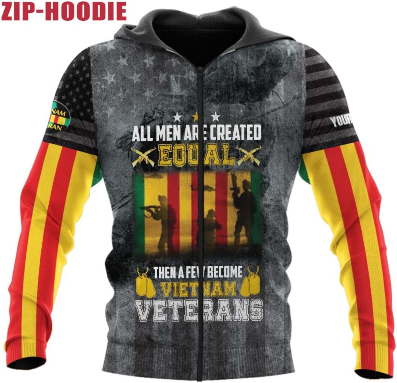 Ligthuy Personalized Name Vietnam Veteran Shirts 3D, Veterans Shirts for Men and Women, Veteran's Shirt Vietnam Veteran S-5XL