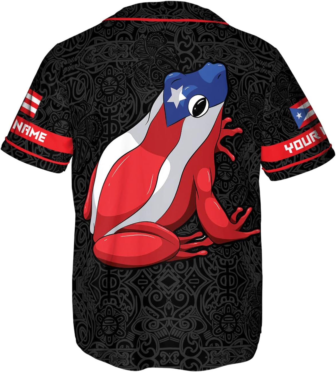 Mostefy Personalized Puerto Rico Baseball Shirt, Customized Team Name Puerto Rican Baseball Jersey for Men and Women S-5XL