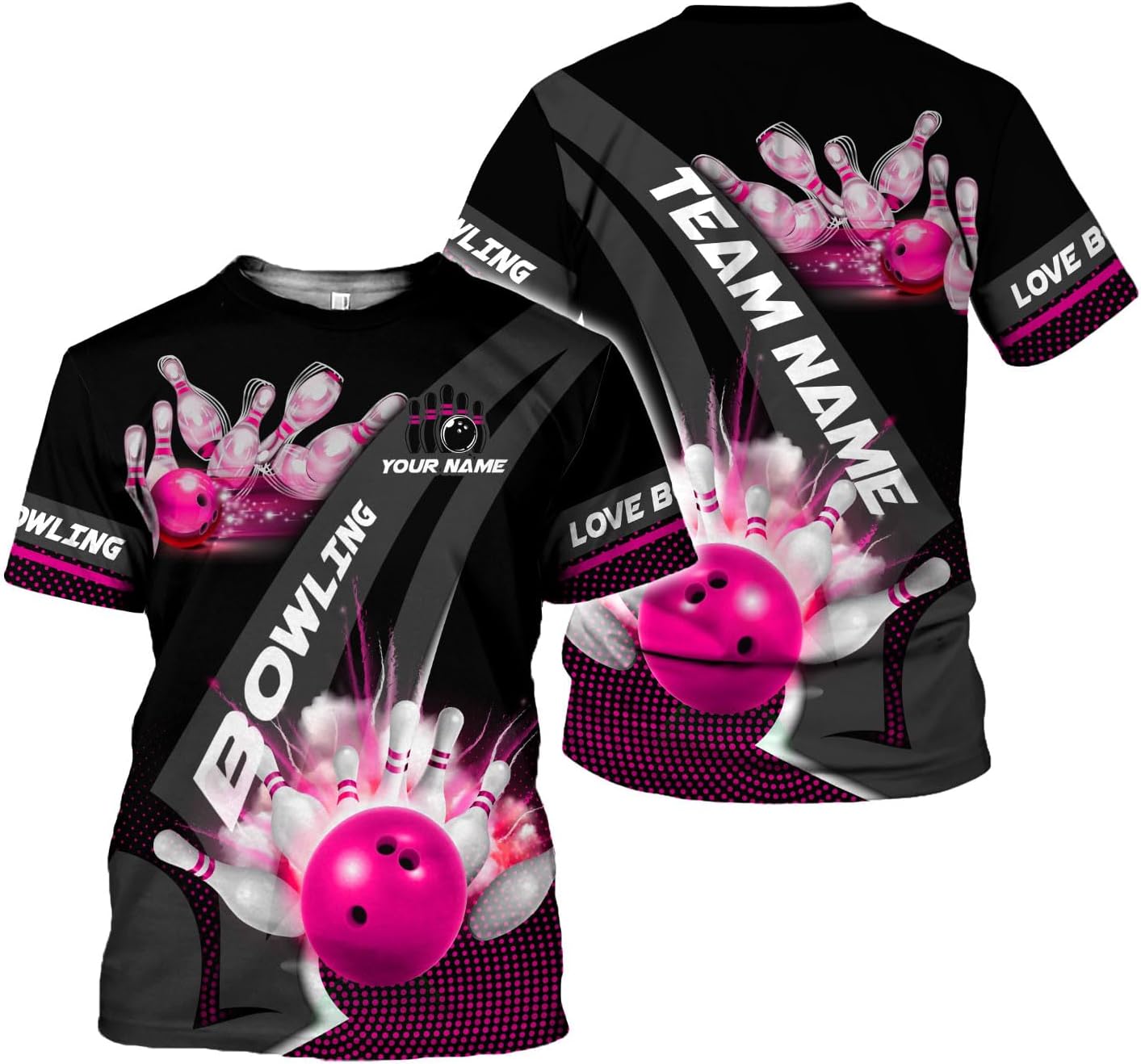 Rivelus Custom 3D Bowling Shirts Personalized for Men and Women - Unique Team Shirt & Gifts for Bowling Lovers