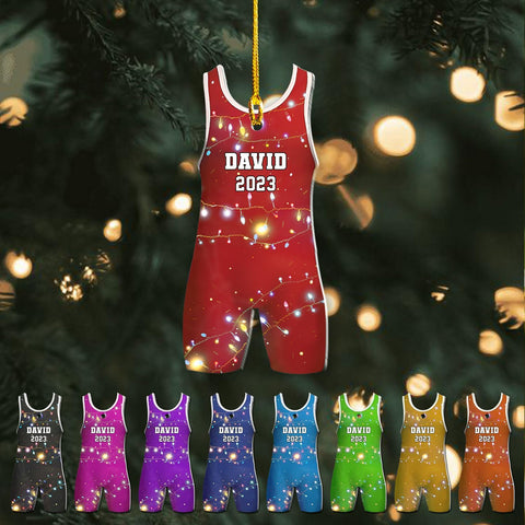 Personalized Wrestling Ornaments, Wrestling Christmas Ornament 2024, Boys Girls Wrestling Gifts Wrestler Christmas Ornaments, Wrestling Coach Gift for Wrestling Player Wrestling Helmet Ornament (W11)