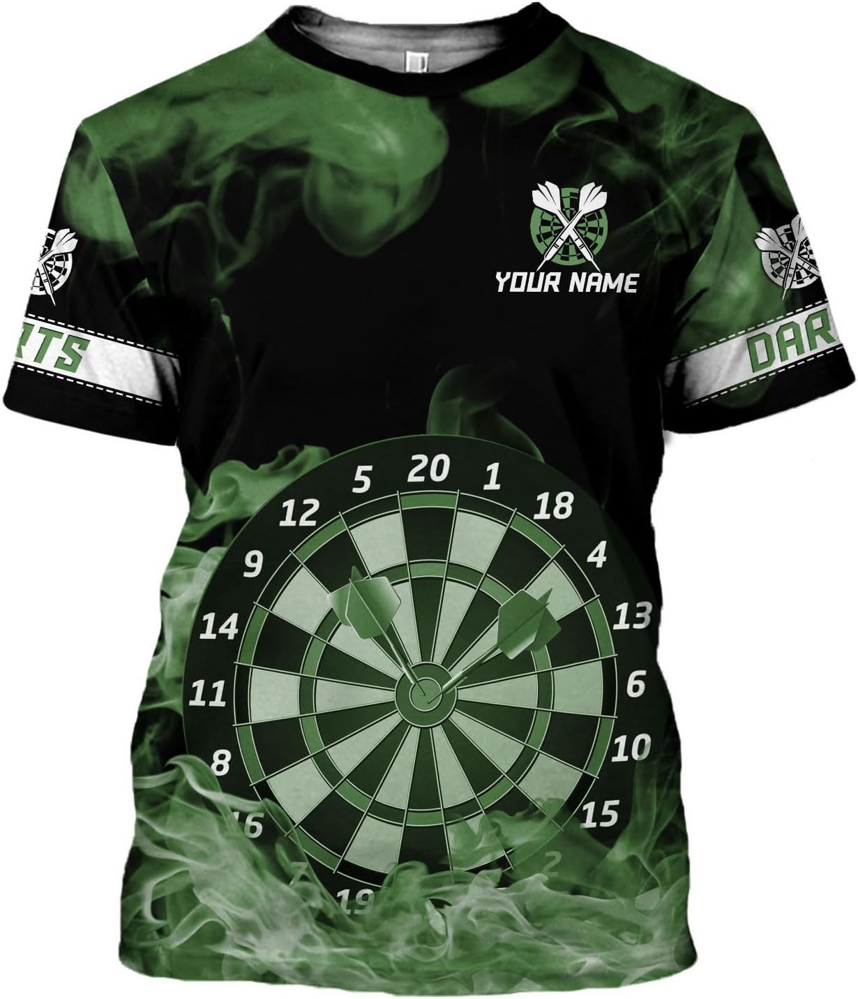 mostprints Personalized Dart Shirts, Darts Shirts for Men, Dart Jerseys for Teams, Dartboard Players Shirt Darts Board Gift