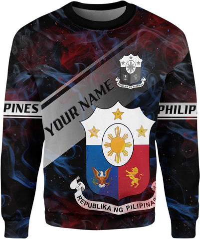 Mostprints Personalized Name Philippines Shirts 3D, Filipino Flag Pride Shirt Philippines Shirt Flag Tshirt for Men Women S-5XL