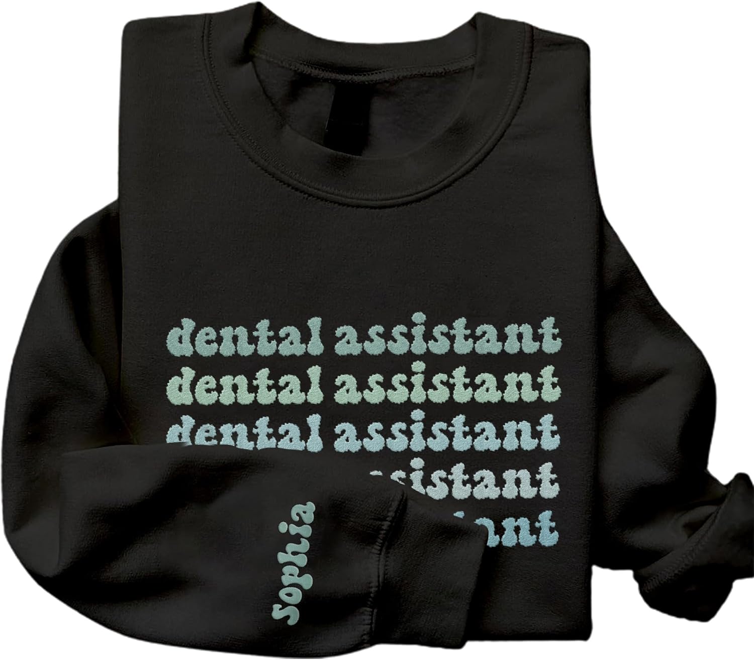 Leeprints Personalized Embroidered Sweater, Dental Assistant & Hygienist Gift, Nurse Hoodie