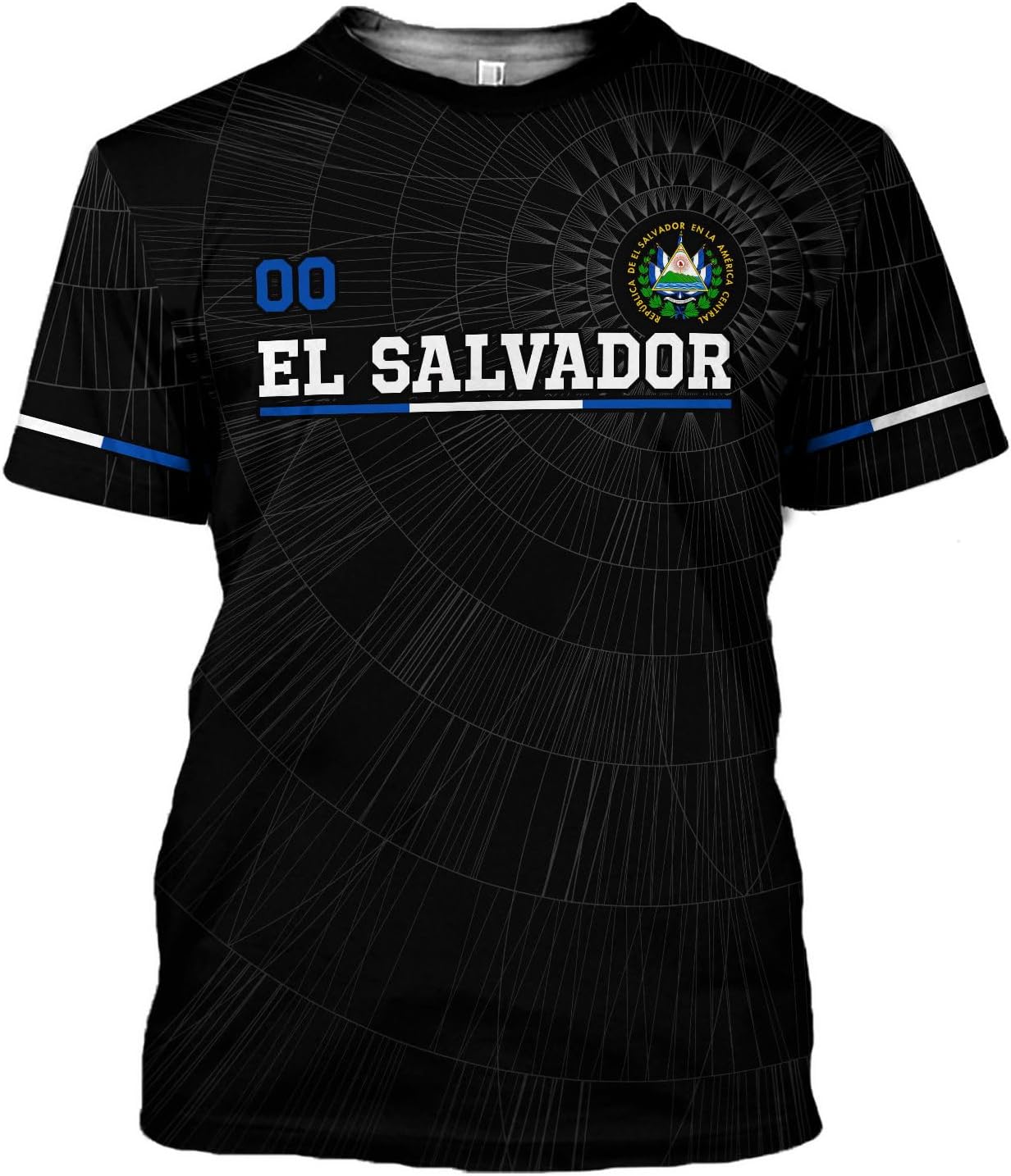 Custom Name El Salvador Shirt Personalized 3D Camisas De El Salvador Flag Shirts for Men Women Salvadoran Jersey Pride Gift