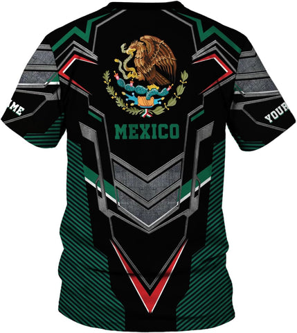 Mostprints Personalized Name Mexican Shirts for Men 3D, Customized Mexico Shirts for Men, Mexico Shirts for Women Mexico Shirt1