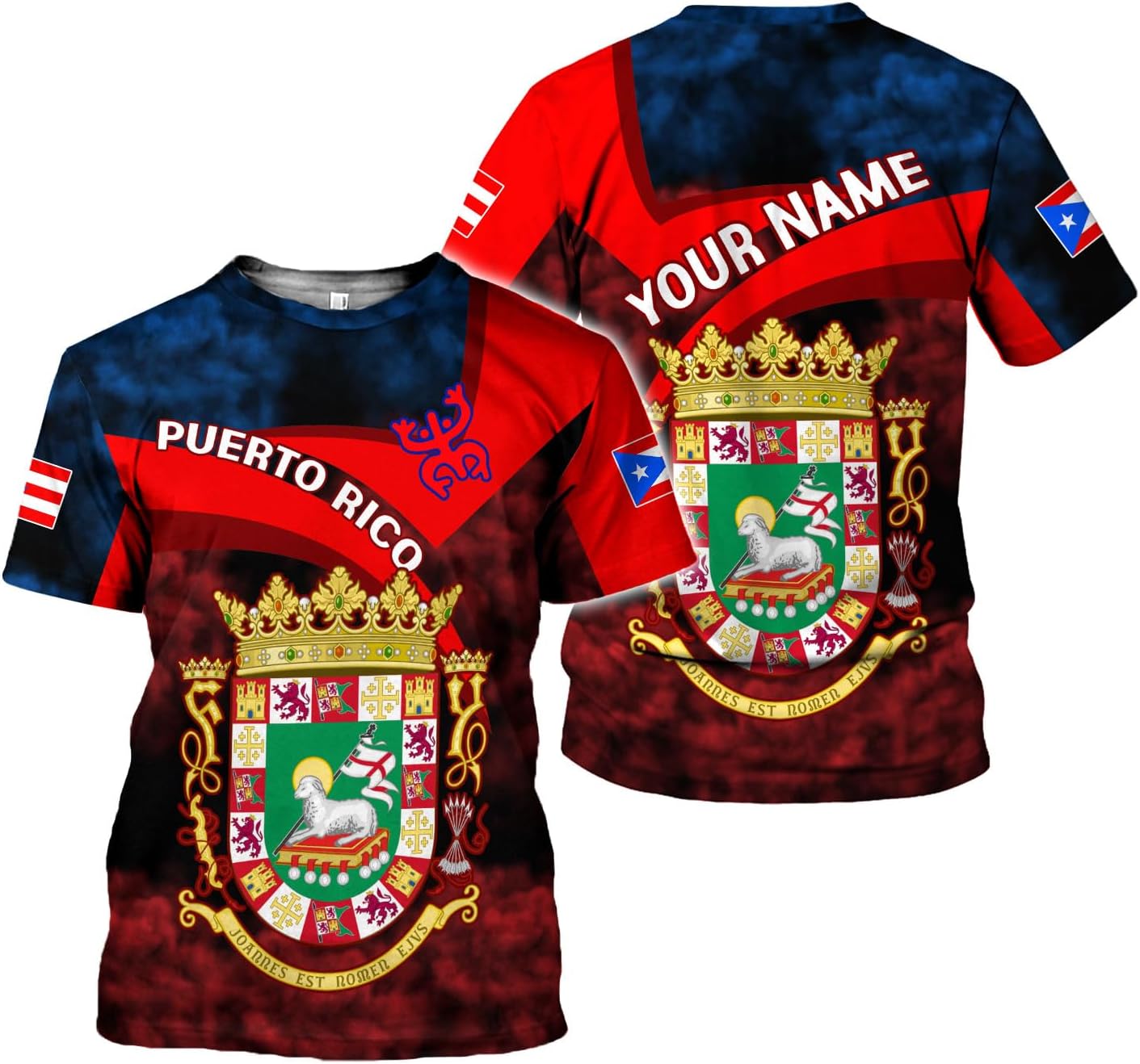 Mostprints Personalized Name Puerto Rico Shirt, Customized Puerto Rico Shirts for Men and Women, Puerto Rico Flag T-Shirt3