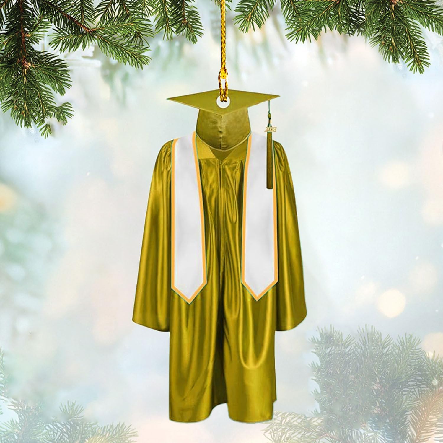 Personalized Graduation Ornaments Class of 2024 Graduation Gown Ornament Gifts Graduation Ornaments Class of 2025 College Graduation Ornaments Class of 2024 Graduate Ornament Tree Hanging Decor (G6)