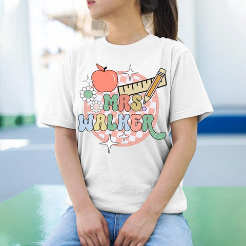 Personalized Teacher Shirt, Custom Teacher Name Shirt, Teacher Shirts for Women, Teacher Gift, Gift Idea for Teacher