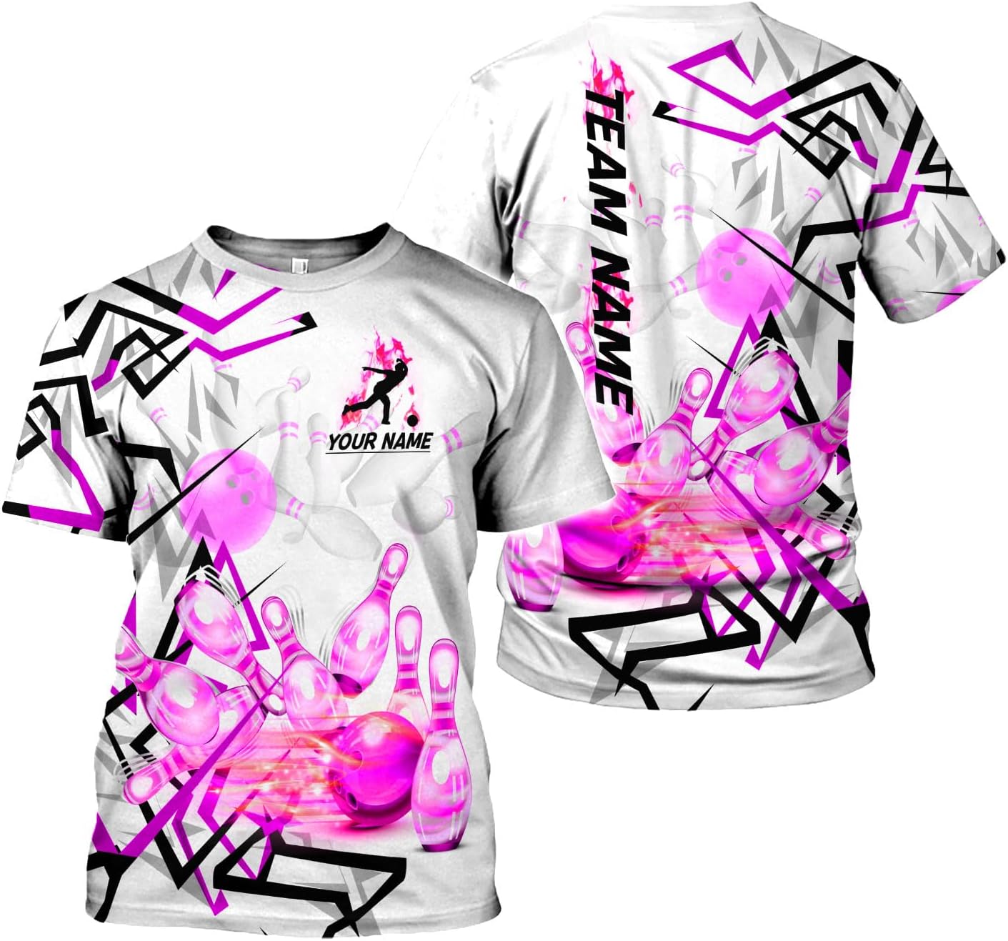 Rivelus Custom 3D Bowling Shirts Personalized for Men and Women - Unique Team Shirt & Gifts for Bowling Lovers