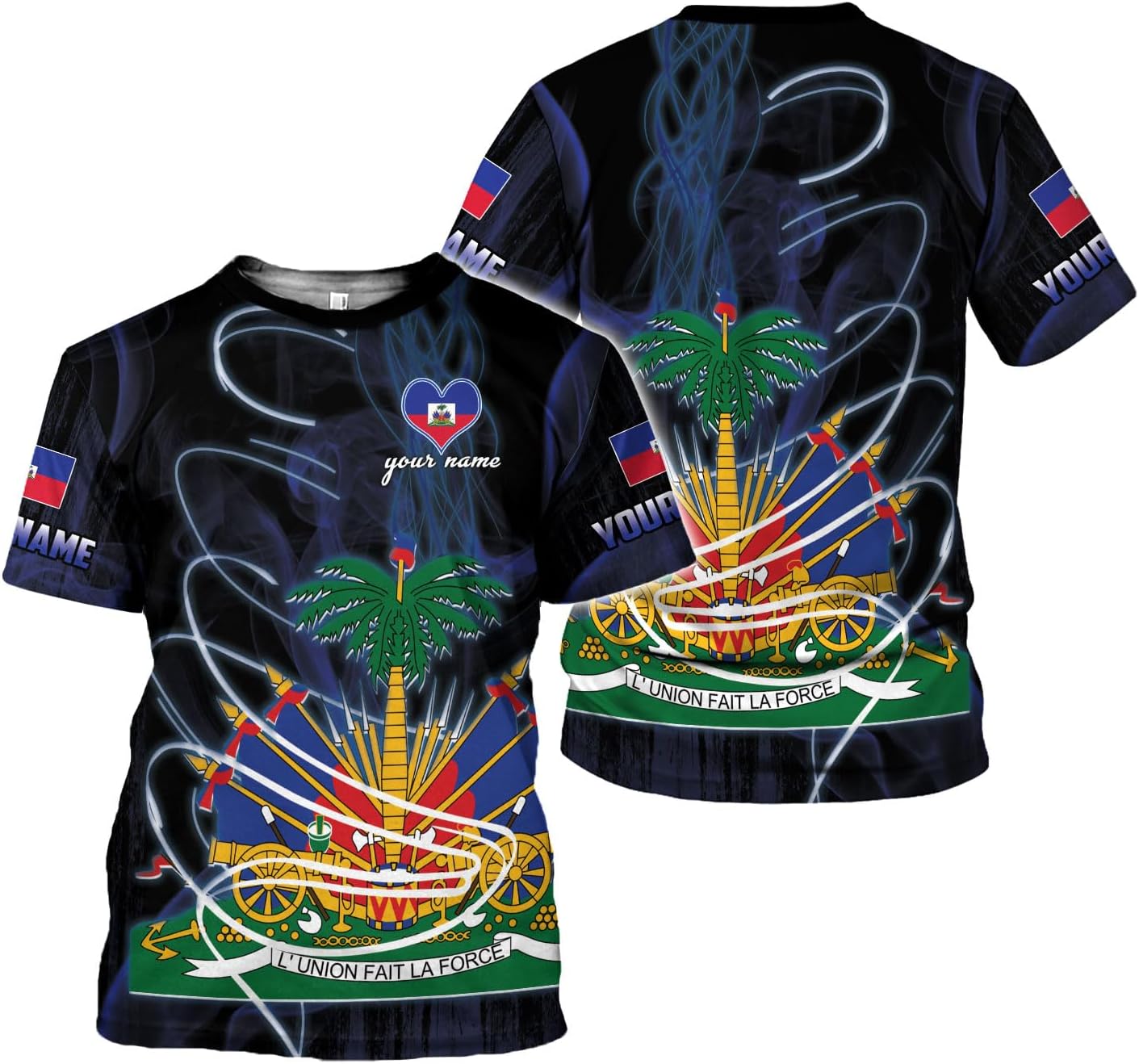Ligthuy Personalized Haiti Shirt 3D, Haitians Flag Pride Shirt, Haiti Shirts for Men & Women, Haitian Pride Tshirt S-5XL