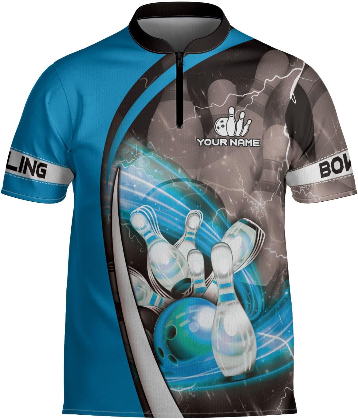 Homedesign Personalized Bowling Jersey Gift 3D Custom Bowling Shirts for Team Name Bowl Bowler Shirt Unisex Cool Men Women