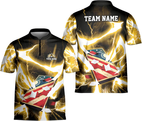 Artparel Personalized Cornhole Bowling Jersey Cornhole Shirt 3D Cornhole Player Tshirt for Team Funny Cornhole Gift Men Women