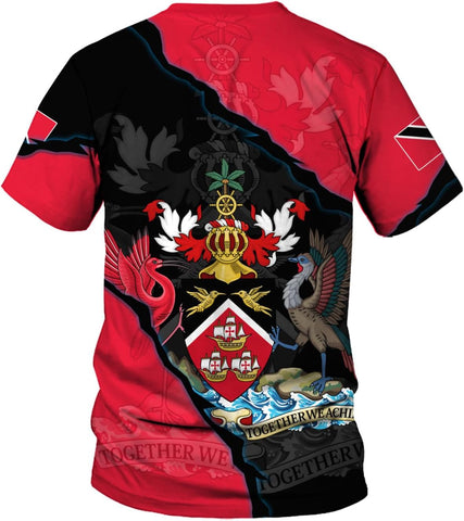 Rivelus Personalized Trinidad and Tobago Clothing 3D, Trinidad and Tobago Shirt, Trinidad Pride Gift T-Shirt S-5XL