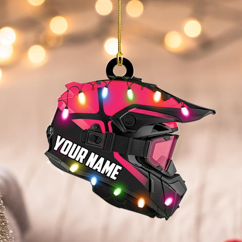 RoyalBro Personalized Snowmobile Ornament Snowmobile Gear Shoes Christmas Ornament for Snowmobile Lovers, Snowmobile Christmas Ornament Gift for Snowmobile Lovers (Style 5)