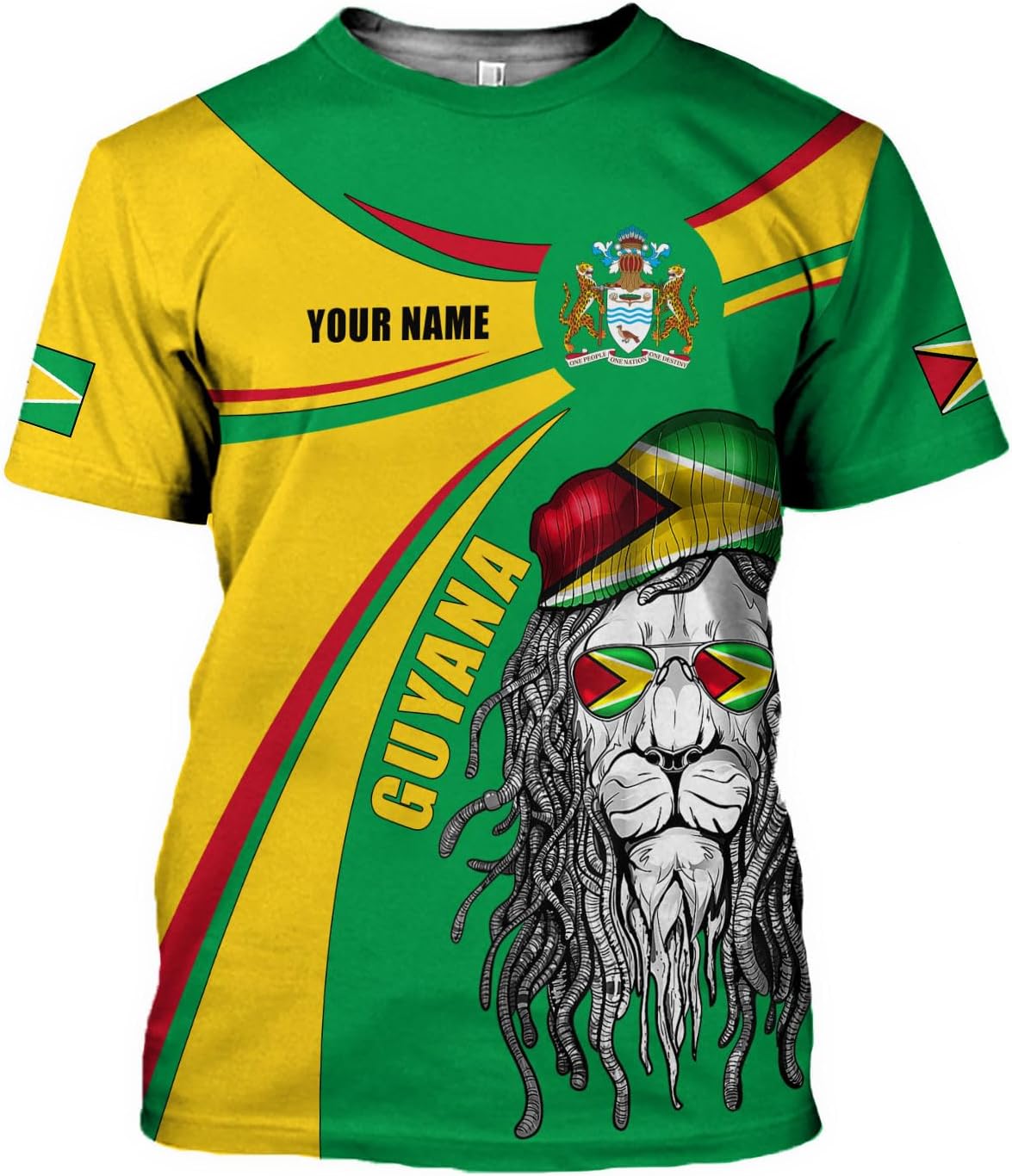 Parvii Personalized Guyana Shirts, Guyana Pride Tshirt, Guyanese Guyana Flag Shirt, Guyana Shirt for Men & Women, Guyana Gift