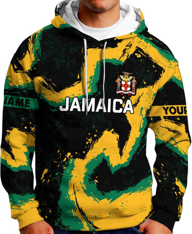 Mostprints Personalized Jamaica Hoodie Camisa Jamaica Hoodies Jamaica Sweaters Shirts Men & Women Jamaican Pride Shirt Gifts