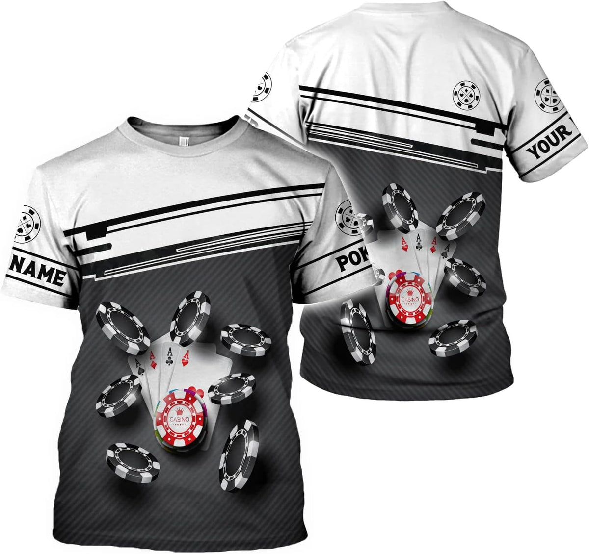 Royal Fight Personalized Poker Shirt 3D Funny Poker Shirt for Men Casino Poker Shirt Gifts Men Women Funny Poker Gift