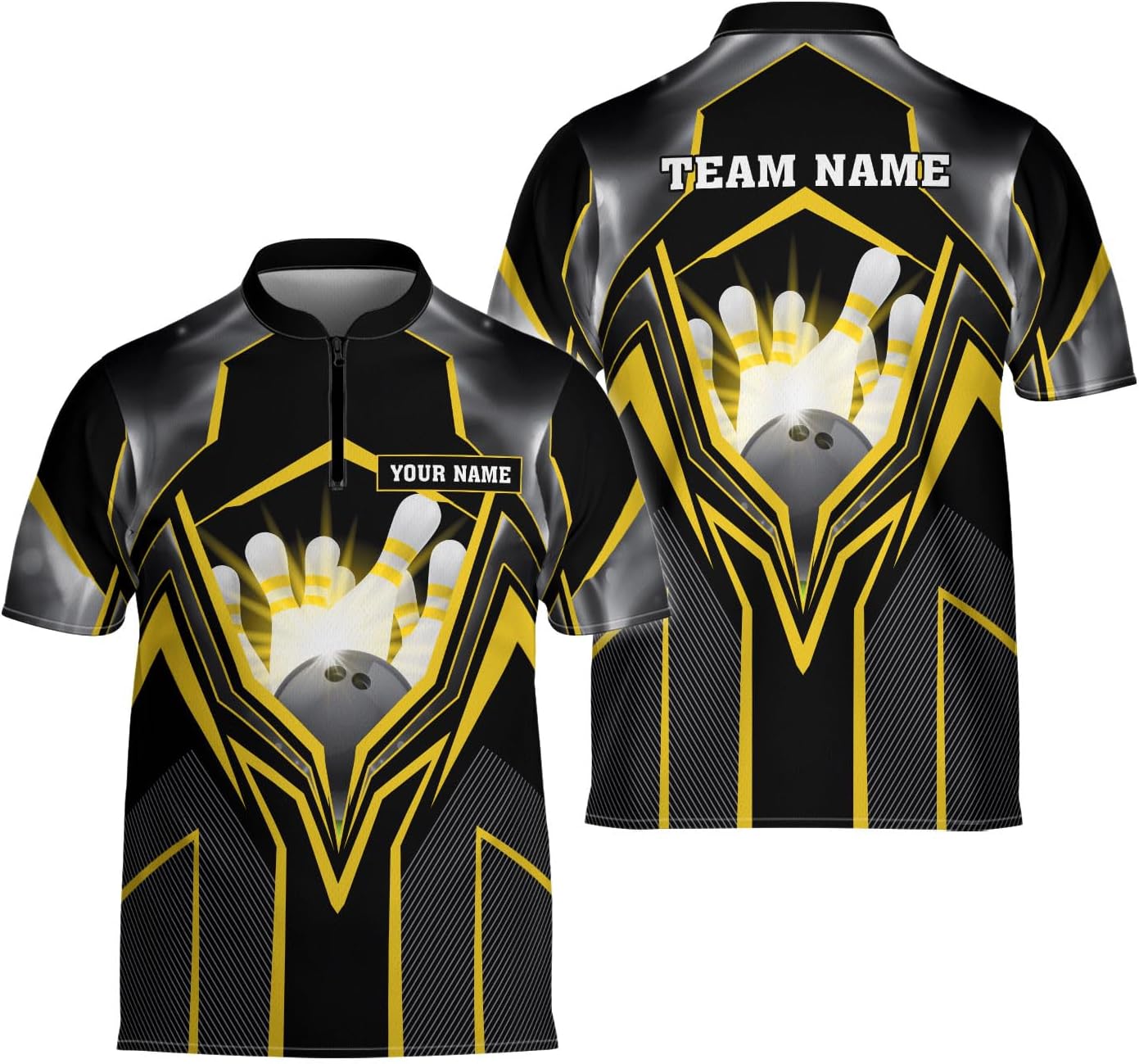 Ligthuy Personalized Bowling Jersey 3D, Bowling Shirts for Team, Bowling Shirt Unisex for Men Women, Bowling Shirts for Men