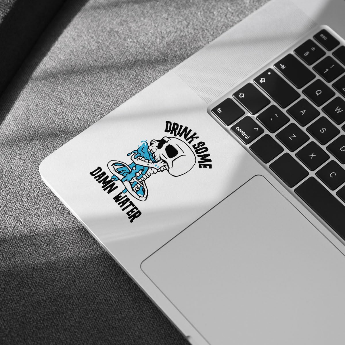 3 Pcs Drink Some Damn Water Sticker, Skull Skeleton Hydrate or Diedrate Die-Cut, Drink Water Stickers, Drink Reminder Sticker, Funny Skeleton Stickers for Laptop Bottle Phone Car Helmet 3"x3"