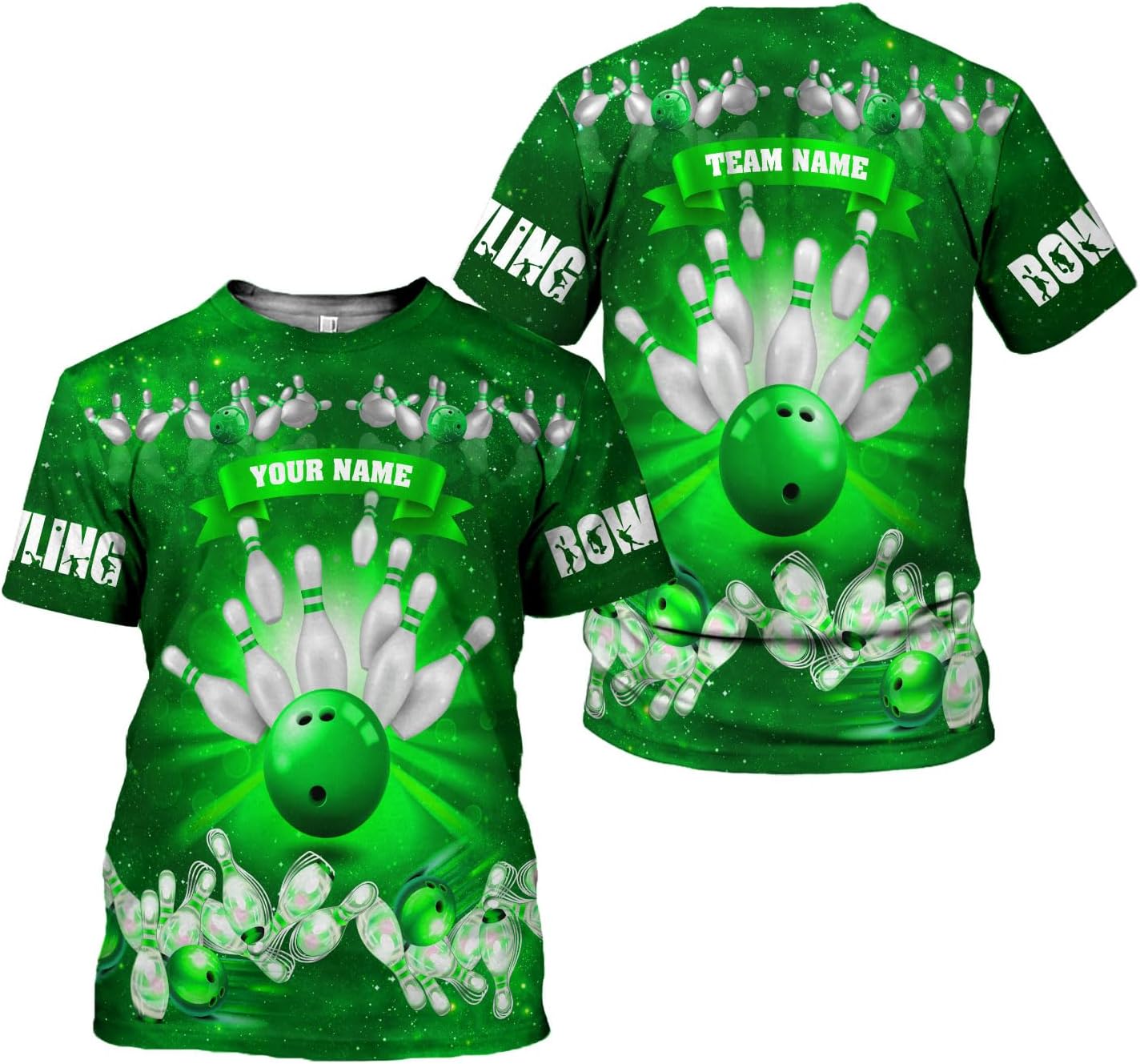 Custom Bowling Shirts, Personalized Name Bowling Shirts Unisex, Bowling Jerseys for Men & Women, Team Bowling Shirt Gift