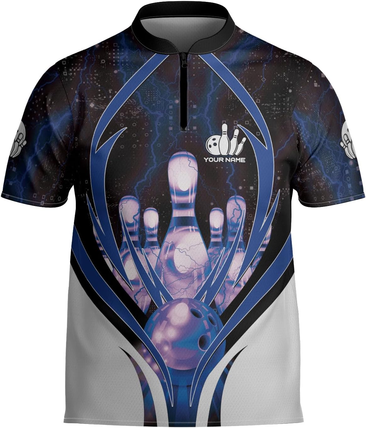 mostprints Personalized Bowling Jersey Gift 3D Custom Bowling Shirts for Team Name Bowl Bowler Shirt Unisex Cool Men Women