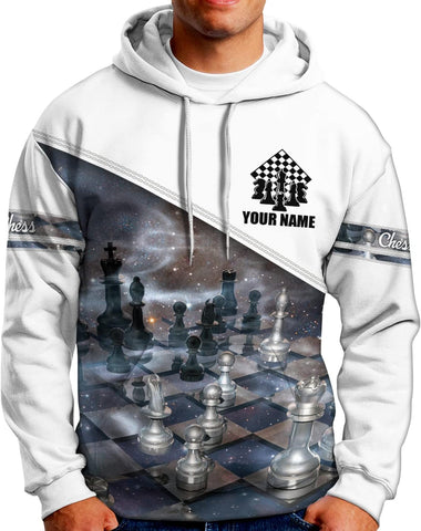 Personalized Name Chess 3D Full Color Shirt, Custom Name Chess 3D Shirt for Men, Women, Chess Lover, USA Chess Shirt