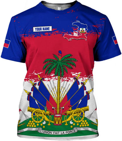 Ligthuy Personalized Haiti Shirt 3D, Haitians Flag Pride Shirt, Haiti Shirts for Men & Women, Haitian Pride Tshirt 1